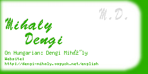 mihaly dengi business card
